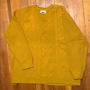 Old Navy Mustard Colored Sweater